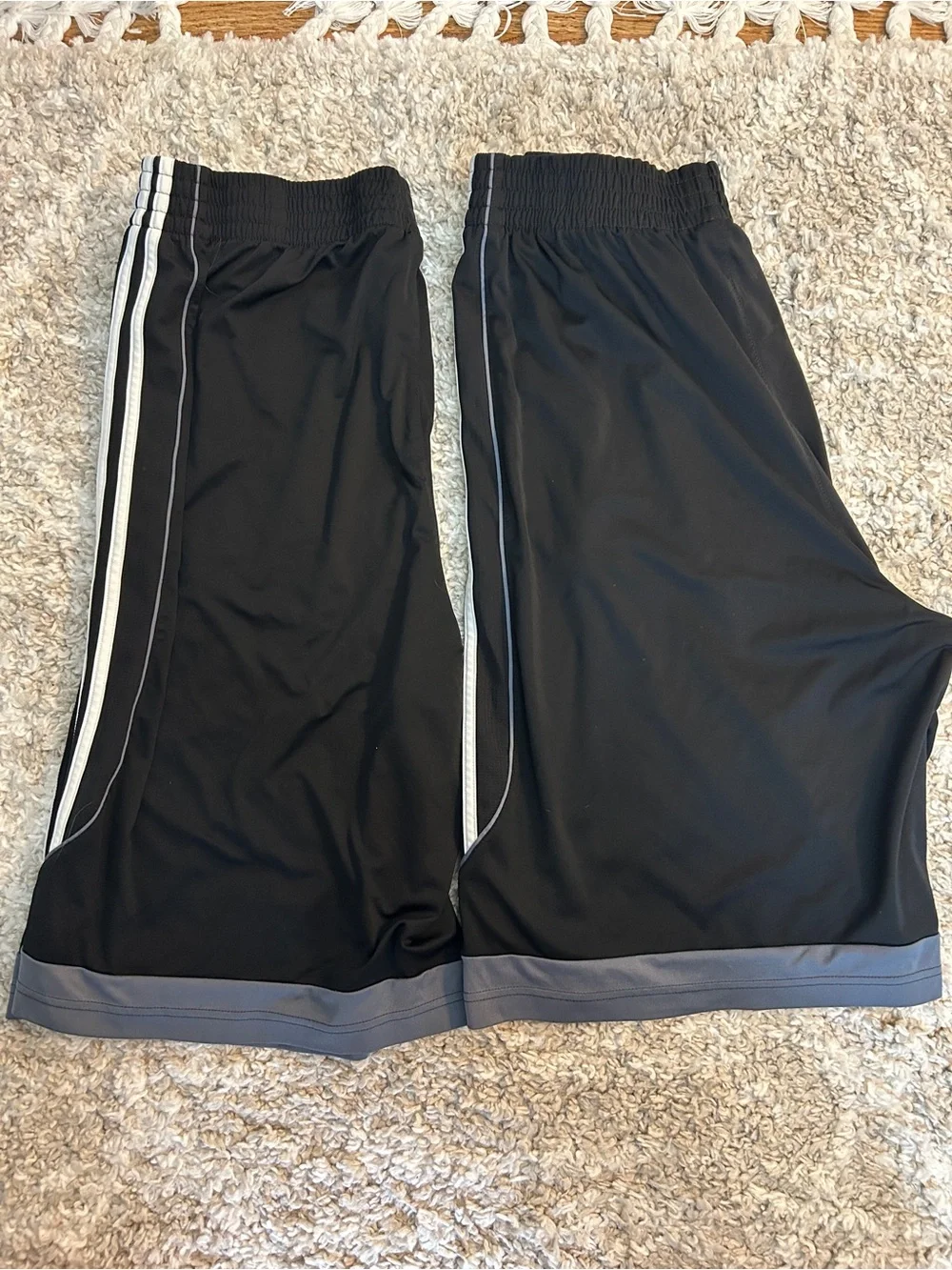 Adidas Athletic Shorts with White Trim (3 Pair Bundle)